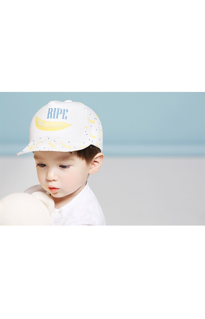 หมวกแก๊ปเด็กลายกล้วย สกรีนอักษร RIPE