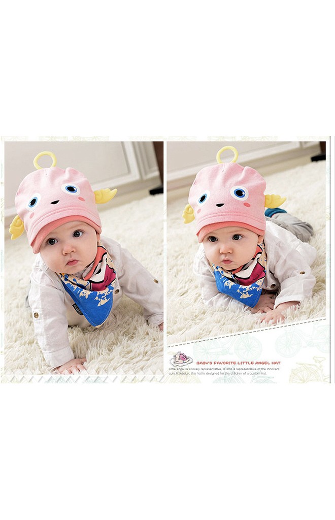 เซ็ตหมวกเด็กพร้อมผ้ากันเปื้อน LITTLE ANGEL HAT