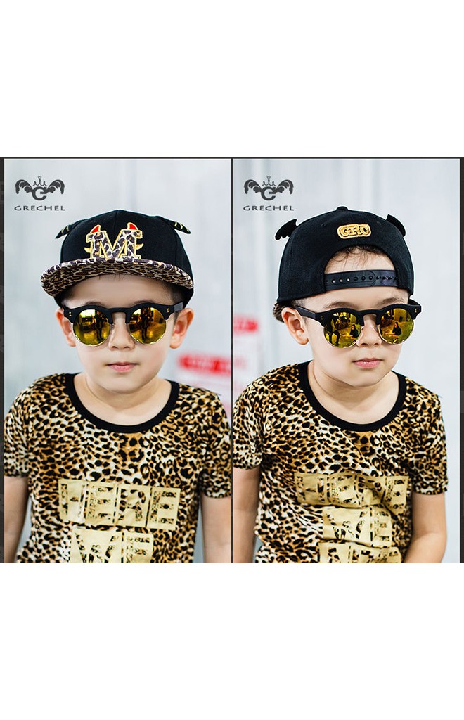 หมวกแก๊ปลิตเติ้ลมอนสเตอร์ แต่งอักษร M