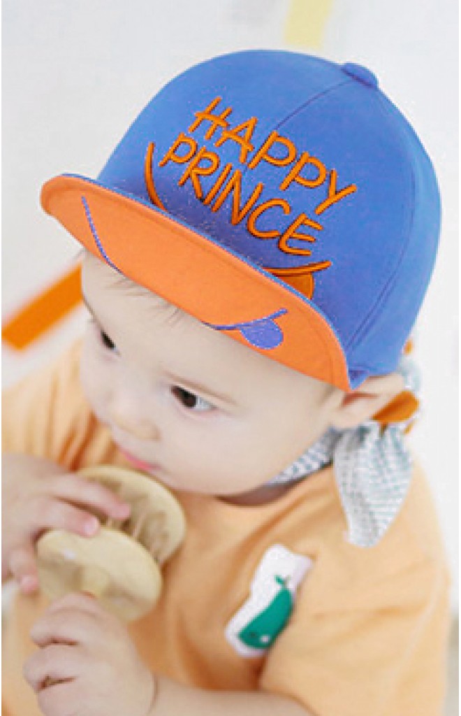หมวกแก๊ปเด็ก ปักอักษร HAPPY PRINCE หมวกแก๊ปเด็ก ปักอักษร HAPPY PRINCE