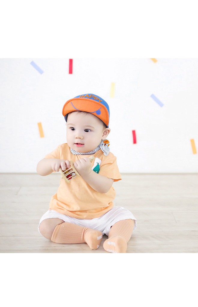 หมวกแก๊ปเด็ก ปักอักษร HAPPY PRINCE