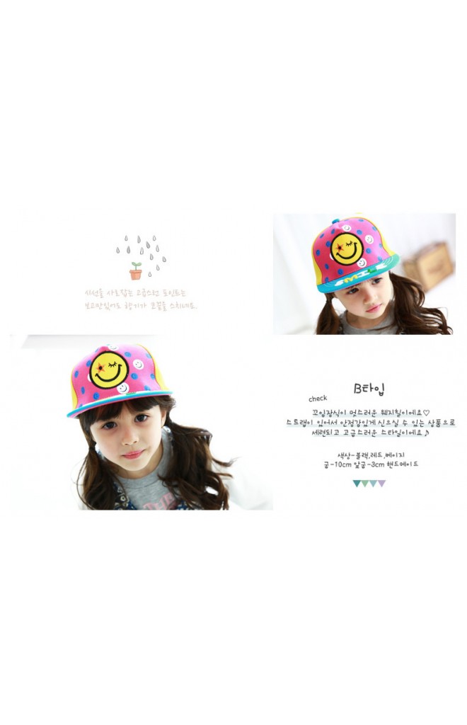 หมวกแก๊ป SMILE สกรีนรูปยิ้ม TUTUYA