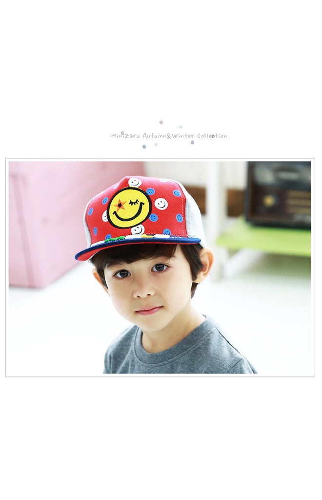 หมวกแก๊ป SMILE สกรีนรูปยิ้ม TUTUYA