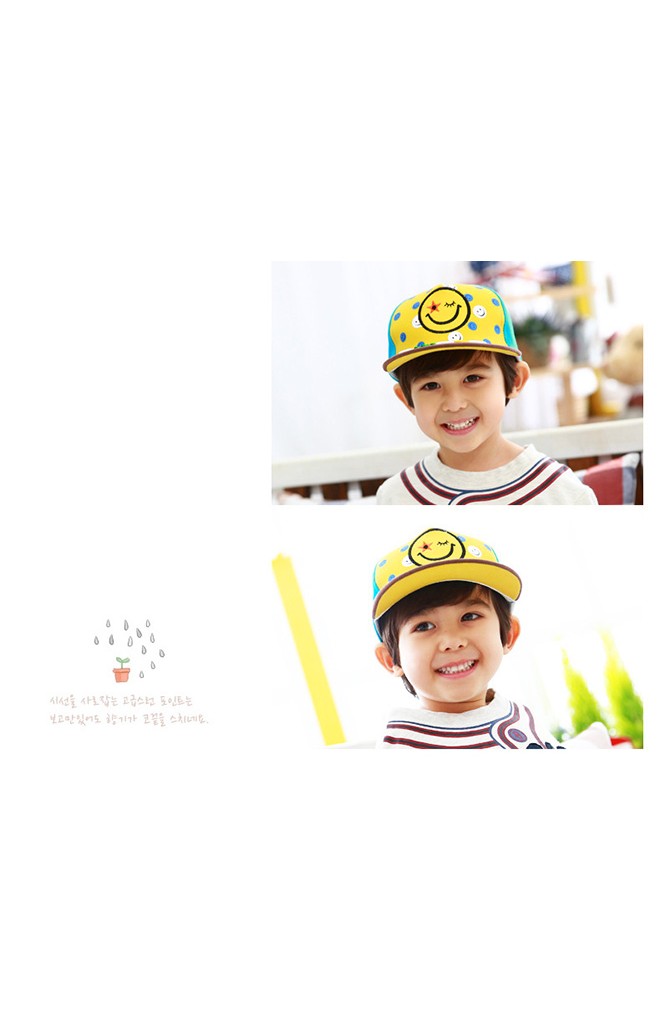 หมวกแก๊ป SMILE สกรีนรูปยิ้ม TUTUYA