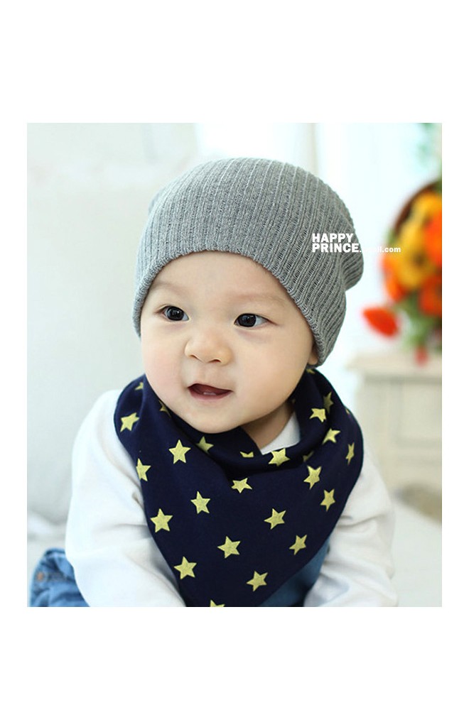 หมวกบีนนี่แบบเรียบๆ ผ้าไหมพรมเส้นเล็ก