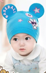 หมวกเด็กแต่งหูมิกกี้สกรีน BASEBALL จาก GZMM