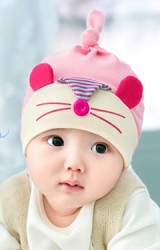 หมวกเด็ก ลาย HAPPY MOUSE BEANIE & BIBSET จาก GZMM