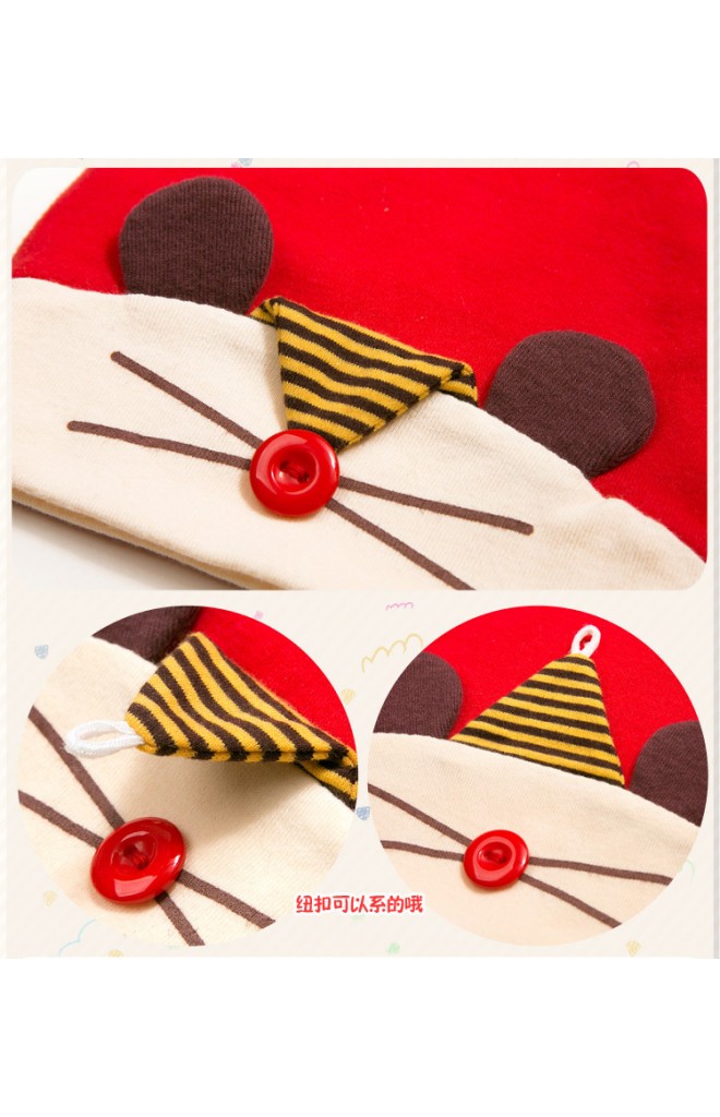 หมวกเด็ก ลาย HAPPY MOUSE BEANIE & BIBSET จาก GZMM