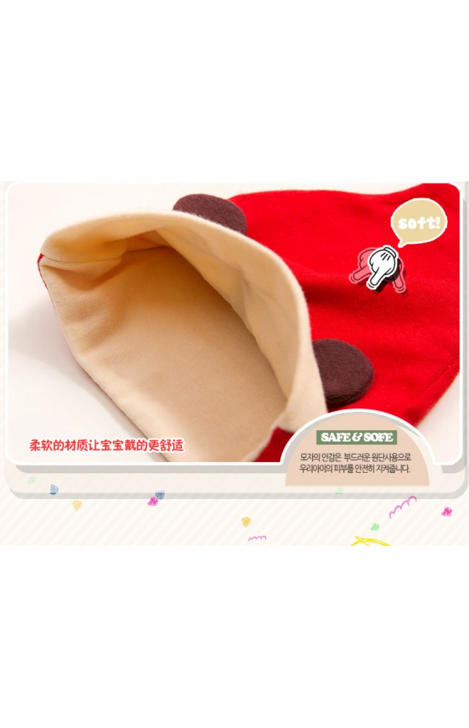 หมวกเด็ก ลาย HAPPY MOUSE BEANIE & BIBSET จาก GZMM