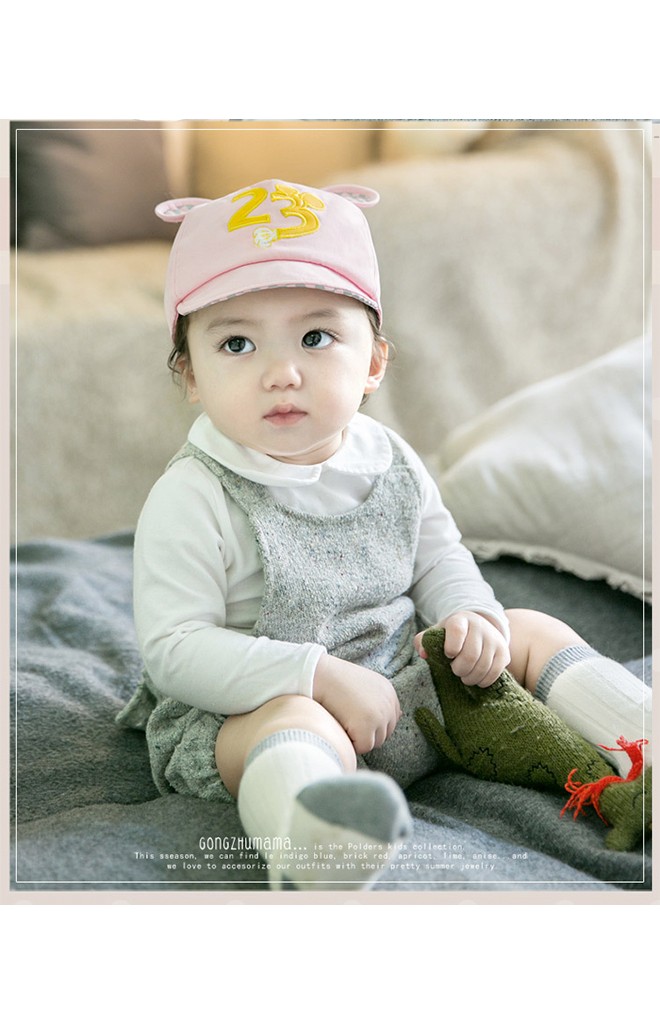 หมวกแก๊ปเด็กปักเบอร์ 23 แต่งหูมิกกี้ จาก GZMM