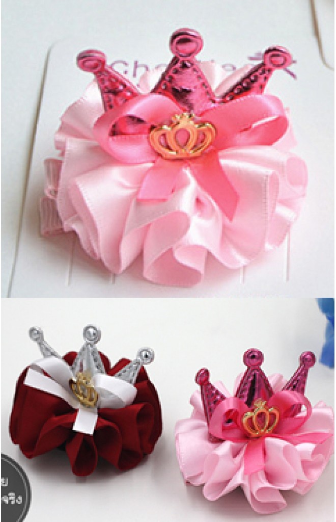 กิ๊บเด็กมงกุฎแต่งระบายหวาน แพ็ค 2 ชิ้น กิ๊บเด็กมงกุฎแต่งระบายหวาน แพ็ค 2 ชิ้น