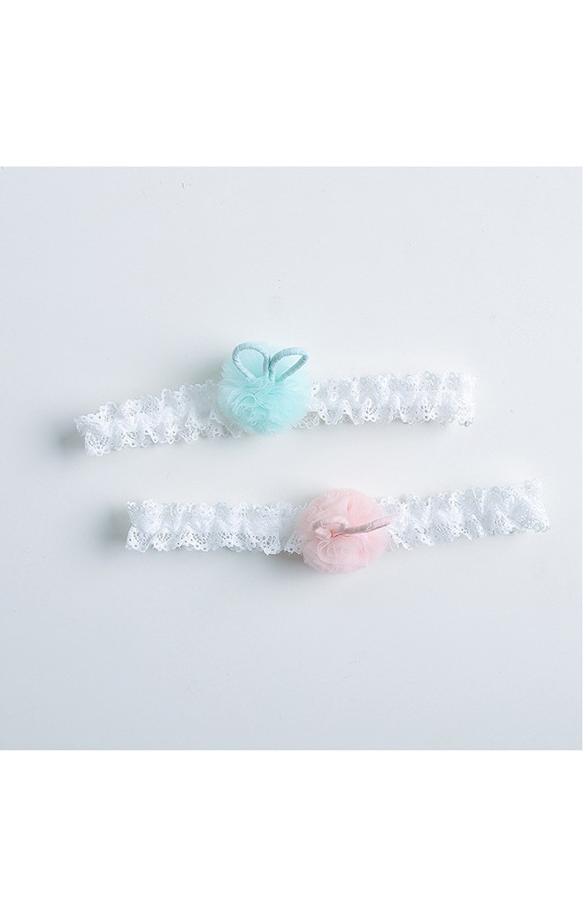 สายคาดผมปอมปอมผ้าโปร่งแต่งหูกระต่าย จาก Angel Neitiri