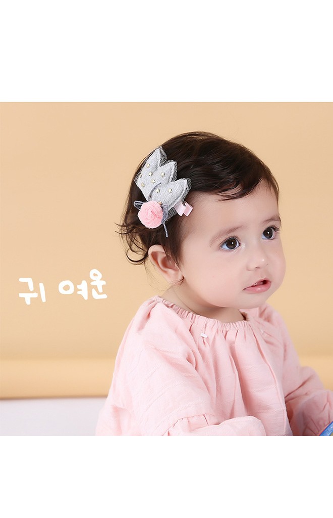 กิ๊บเด็กมงกุฏแต่งดาวทองพร้อมปอมปอมจาก Angel Neitiri