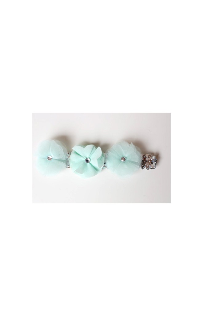 สายคาดผมดอกไม้ 3 ดอก สายแต่งเลื่อมเกล็ดปลา จาก Angel Neitiri