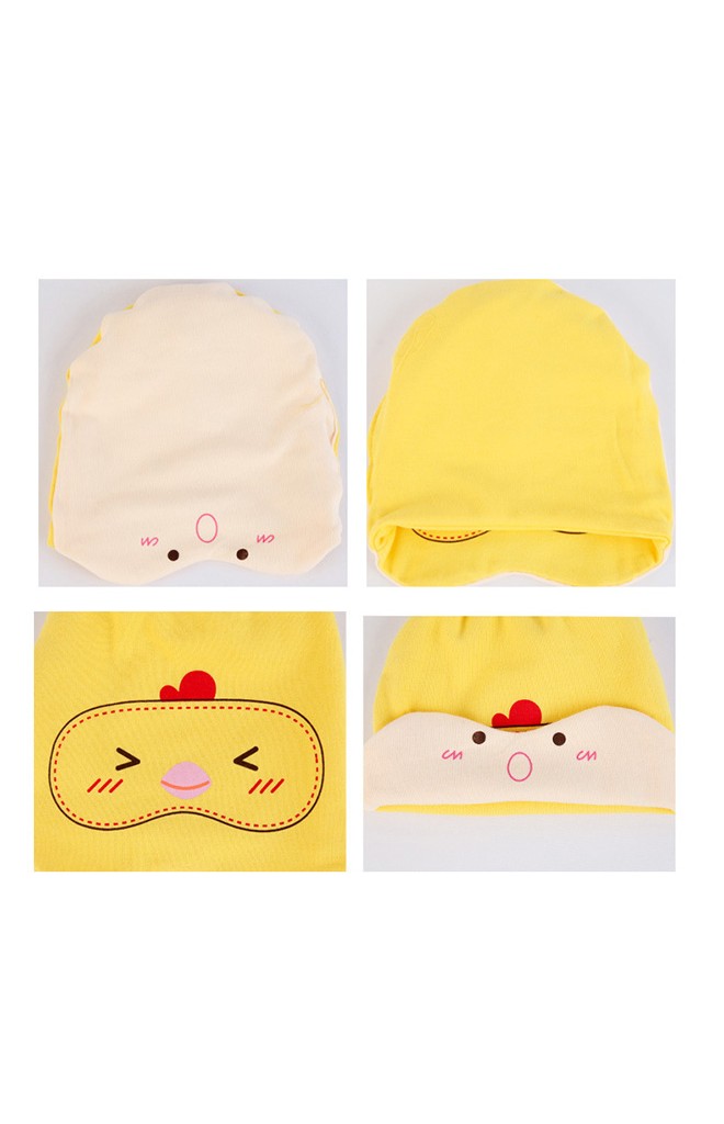 เซ็ตหมวกเด็กพร้อมผ้ากันเปื้อนลาย เป็ด หมี ลูกเจี๊ยบ จาก yoyotree