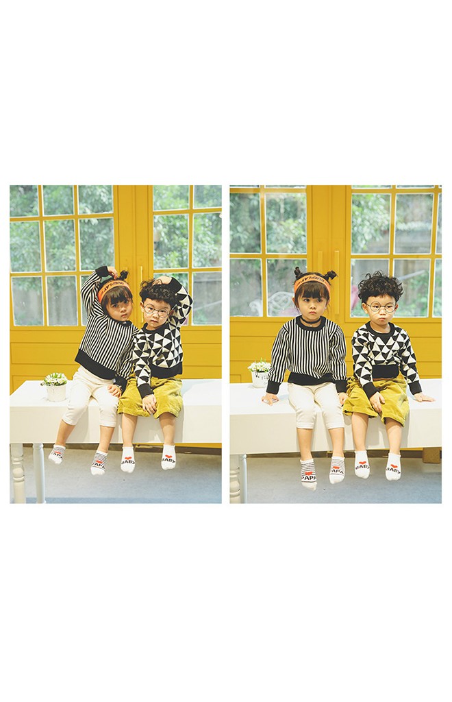 ถุงเท้าเด็กข้อสั้นแบบหนา แพ็ค 3 คู่ สีขาวลายรัก PAPA, MAMA และ BABY