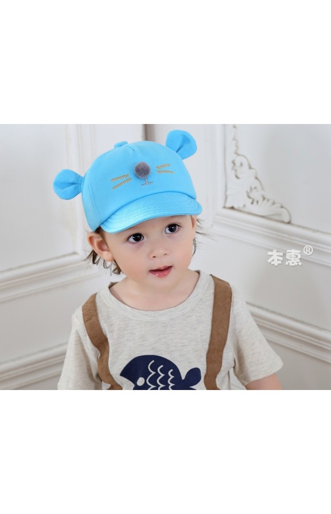 หมวกเด็กหน้าหนูน้อยแต่งหูน่ารัก