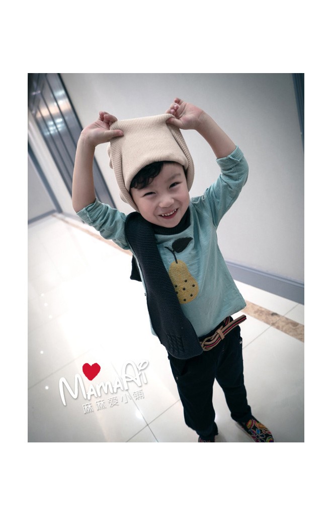 หมวกปีศาจหน้าทะเล้น หมวกบีนนี่ไหมพรมยืดหยุ่นได้ดี
