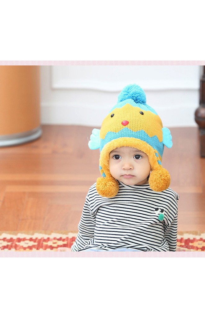 หมวกไหมพรมลูกเจี๊ยบมาพร้อมซับในอุ่นๆ จาก MOFABABI