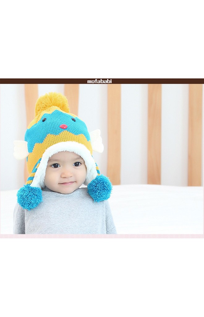 หมวกไหมพรมลูกเจี๊ยบมาพร้อมซับในอุ่นๆ จาก MOFABABI