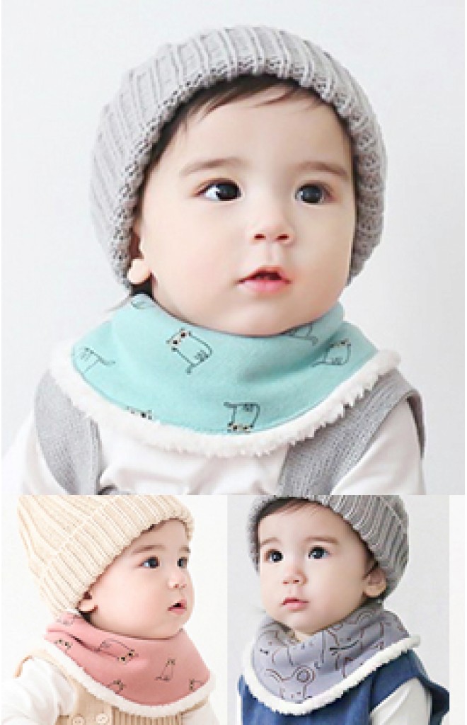ผ้ากันเปื้อนเด็กแบบโค้งลายหนูและแมว ผ้ากันเปื้อนเด็กแบบโค้งลายหนูและแมว