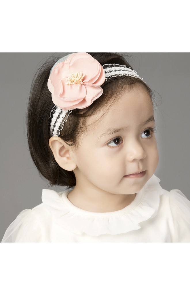 สายคาดผมดอกไม้หวาน สายคาดลูกไม้ขาว Angel Neitiri