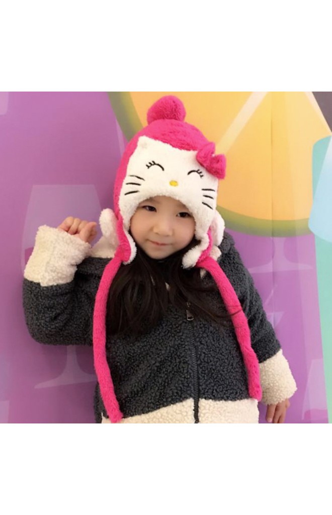 หมวกกันหนาวแมวน้อยคิตตี้น่ารัก