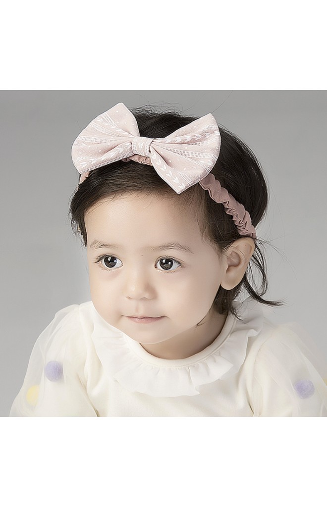 สายคาดผมโบว์ผ้าฝ้ายลายลูกศร จาก Angel Neitiri