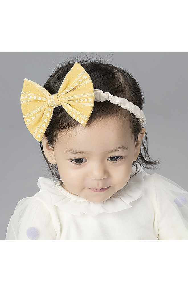 สายคาดผมโบว์ผ้าฝ้ายลายลูกศร จาก Angel Neitiri