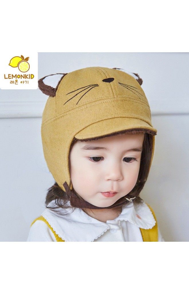 หมวกกันหนาวหน้าแมว แต่งหูน่ารัก จาก Lemonkid