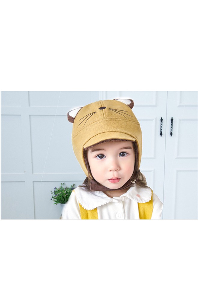 หมวกกันหนาวหน้าแมว แต่งหูน่ารัก จาก Lemonkid