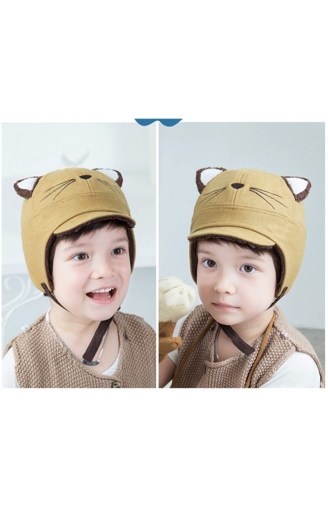 หมวกกันหนาวหน้าแมว แต่งหูน่ารัก จาก Lemonkid