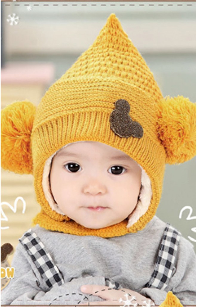 หมวกไหมพรมยอดแหลมแต่งรูปมิกกี้ มีสายคล้องใต้คาง หมวกไหมพรมยอดแหลมแต่งรูปมิกกี้ มีสายคล้องใต้คาง