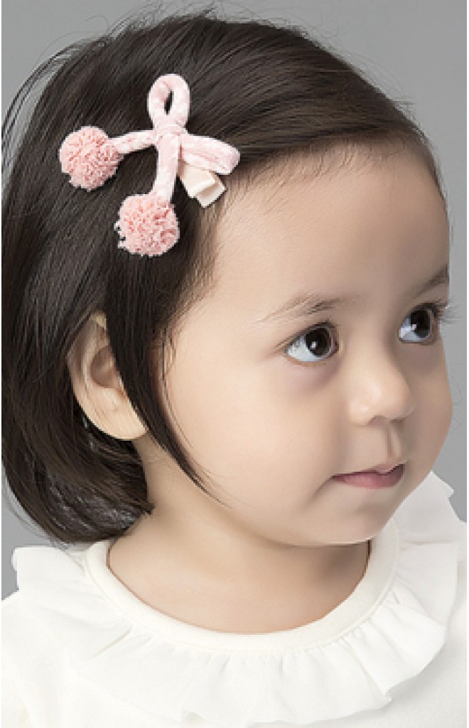 กิ๊บเด็กรูปโบว์ ตัวโบว์ผ้าลายปลายแต่งปอมปอมสีพื้น Angel Neitiri กิ๊บเด็กรูปโบว์ ตัวโบว์ผ้าลายปลายแต่งปอมปอมสีพื้น Angel Neitiri