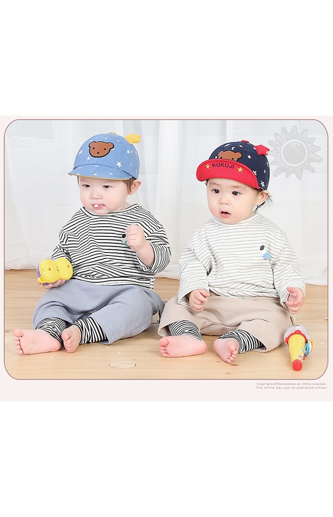 หมวกแก๊ปลายดาวแต่งหน้าหมีน้อย จาก KUKUJI