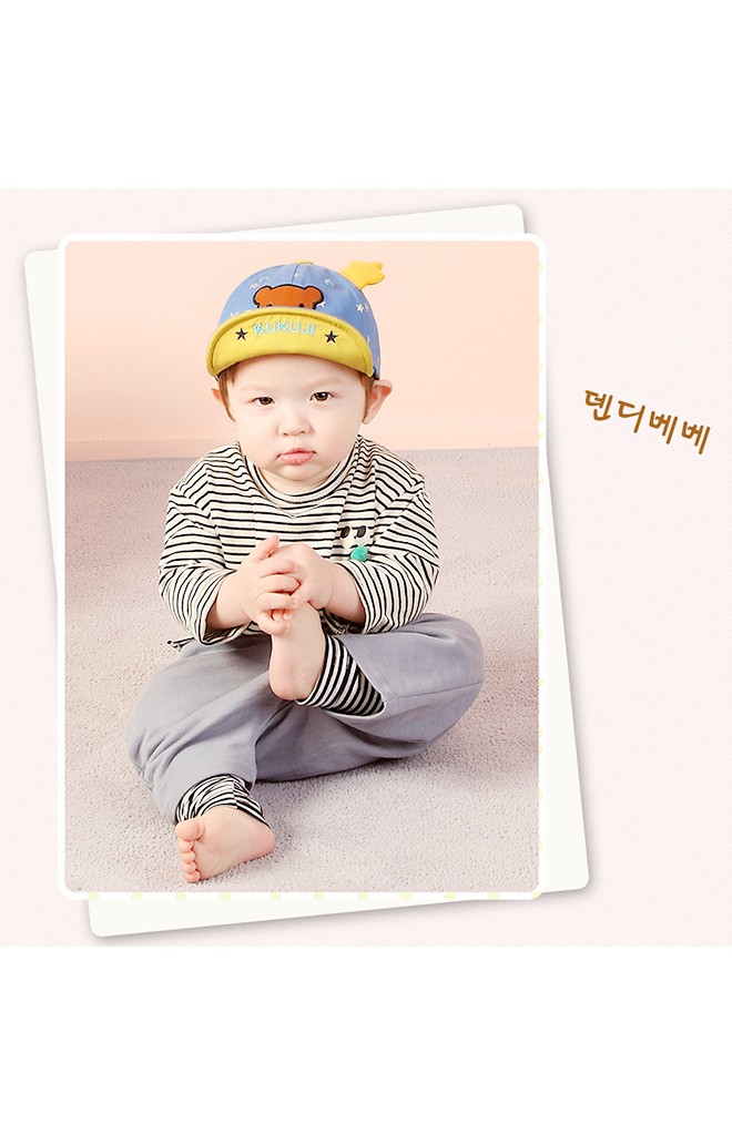 หมวกแก๊ปลายดาวแต่งหน้าหมีน้อย จาก KUKUJI