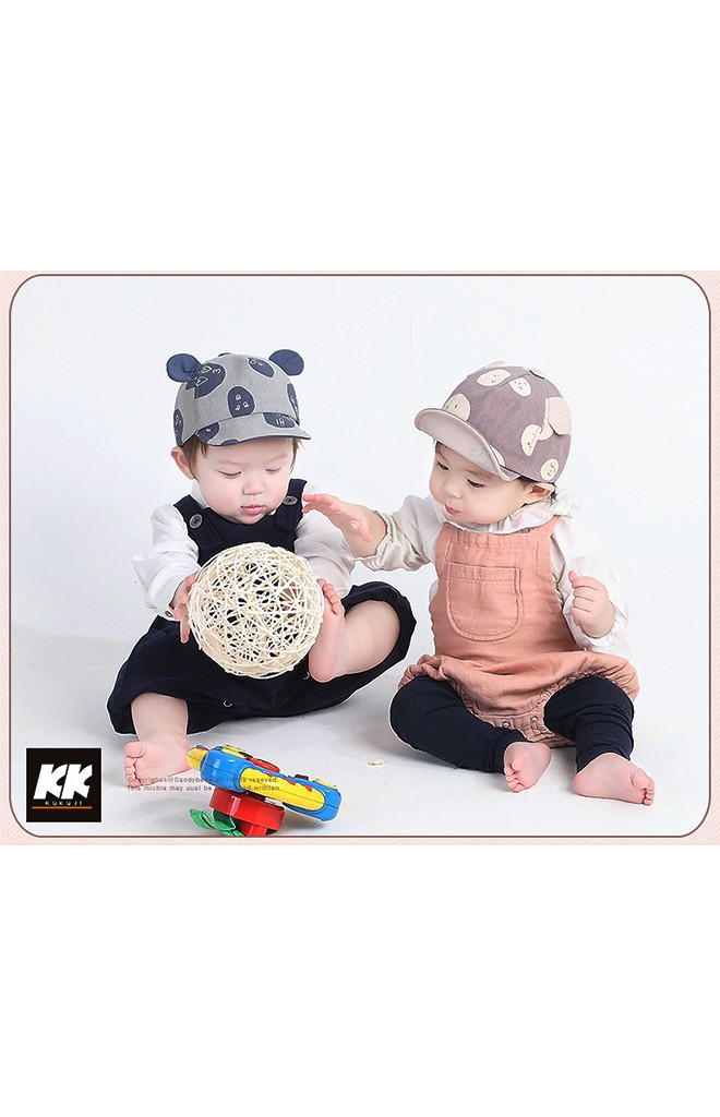 หมวกแก๊ปลายวงกลมและหัวใจ แต่งหูน่ารัก จาก KUKUJI