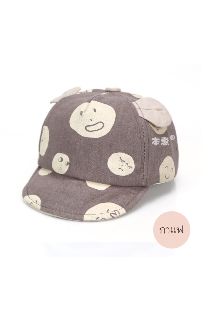 หมวกแก๊ปลายวงกลมและหัวใจ แต่งหูน่ารัก จาก KUKUJI