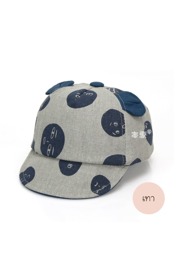 หมวกแก๊ปลายวงกลมและหัวใจ แต่งหูน่ารัก จาก KUKUJI