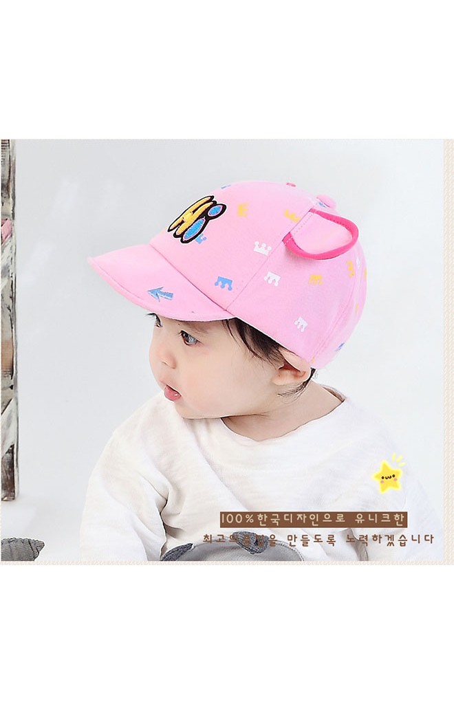 หมวกแก๊ปแต่งหูมิกกี้ ลายมงกุฎ ปักอักษร Hi จาก TIANYI BEAR