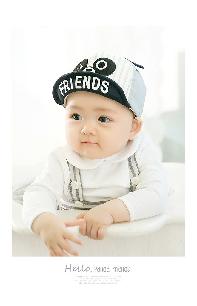 หมวกแก๊ปลายทางหน้ารูปสัตว์น่ารัก ปีกหมวกสกรีน FRIENDS จาก GZMM