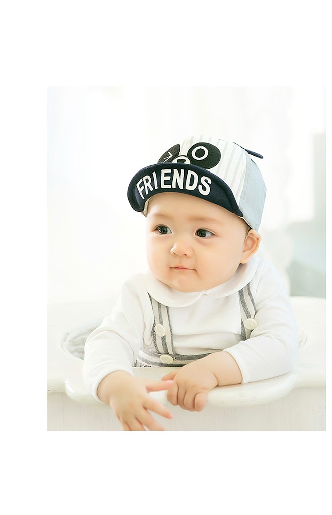 หมวกแก๊ปลายทางหน้ารูปสัตว์น่ารัก ปีกหมวกสกรีน FRIENDS จาก GZMM