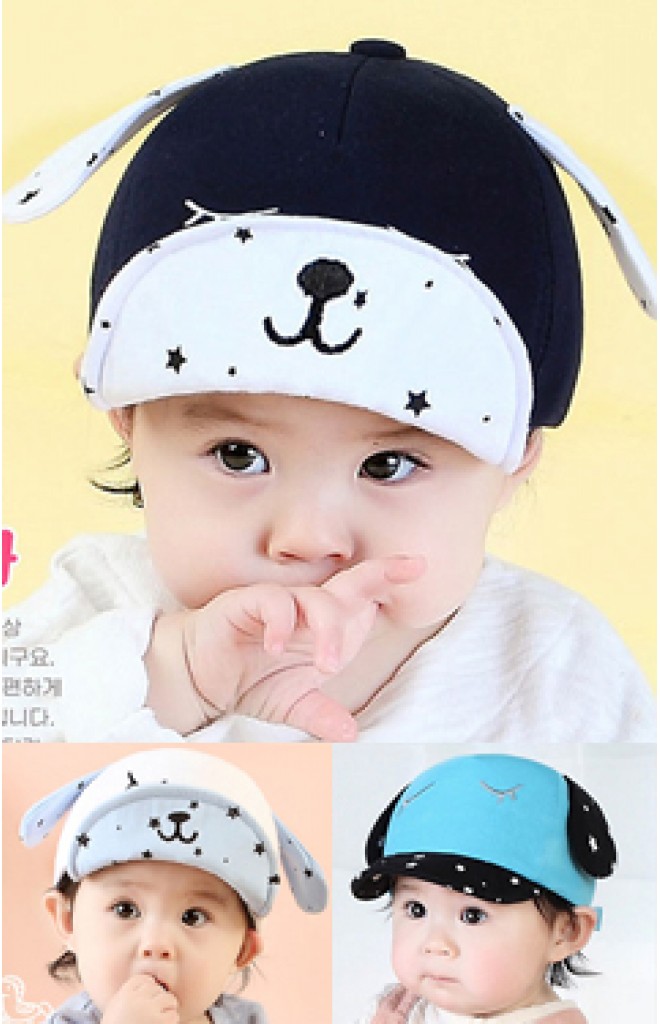 หมวกแก๊ปเจ้าตูบ  หูและปีกหมวกลายดาว จาก TIANYI BEAR