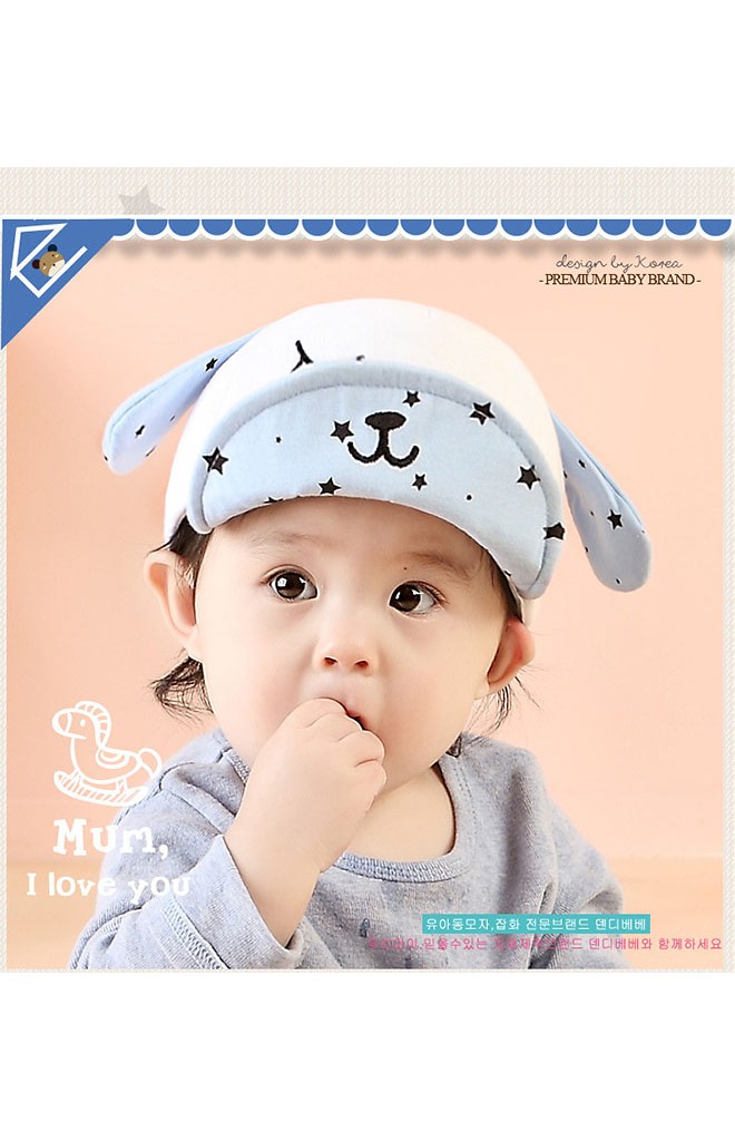 หมวกแก๊ปเจ้าตูบ หูและปีกหมวกลายดาว จาก TIANYI BEAR
