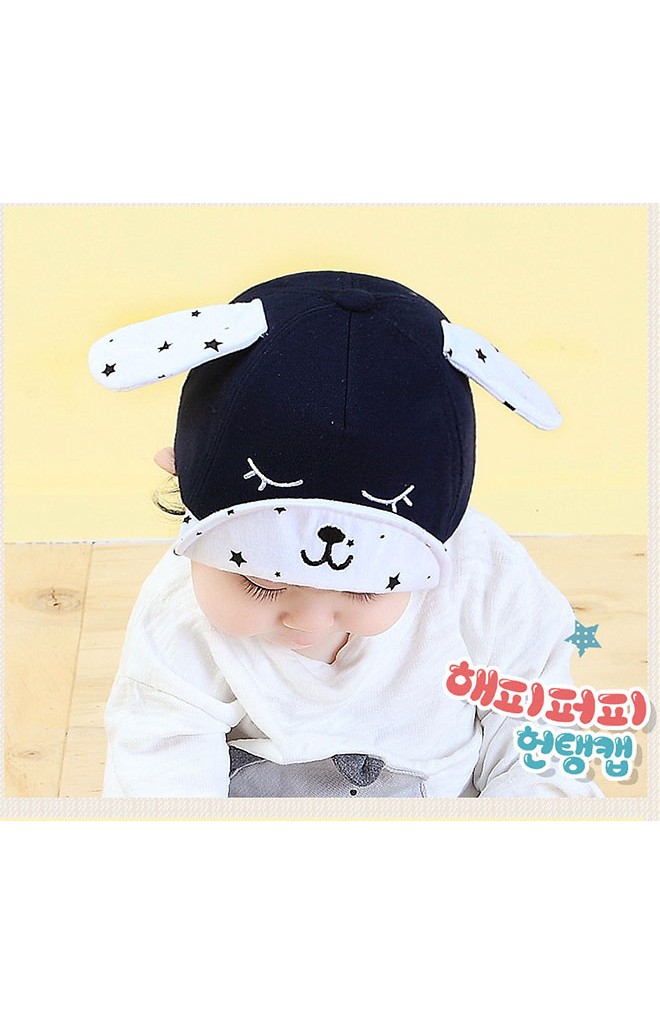 หมวกแก๊ปเจ้าตูบ หูและปีกหมวกลายดาว จาก TIANYI BEAR