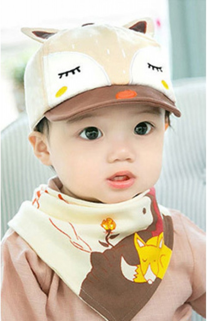 เซ็ตหมวกแก๊ปจิ้งจอกมาพร้อมผ้ากันเปื้อนจาก GZMM เซ็ตหมวกแก๊ปจิ้งจอกมาพร้อมผ้ากันเปื้อนจาก GZMM