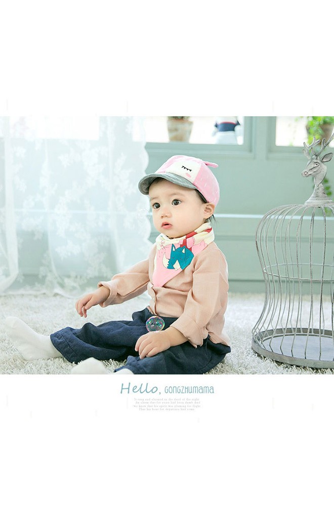 เซ็ตหมวกแก๊ปจิ้งจอกมาพร้อมผ้ากันเปื้อนจาก GZMM