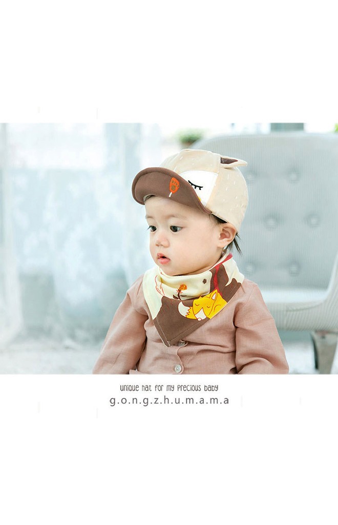 เซ็ตหมวกแก๊ปจิ้งจอกมาพร้อมผ้ากันเปื้อนจาก GZMM