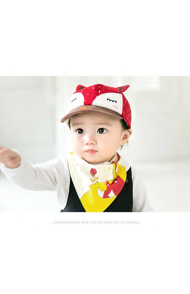 เซ็ตหมวกแก๊ปจิ้งจอกมาพร้อมผ้ากันเปื้อนจาก GZMM
