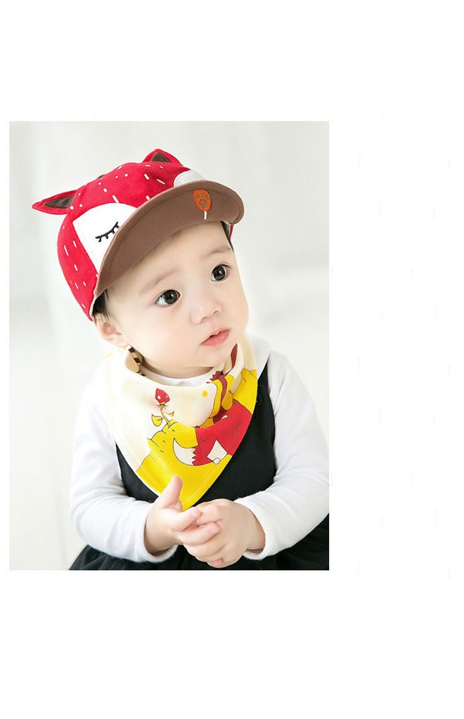 เซ็ตหมวกแก๊ปจิ้งจอกมาพร้อมผ้ากันเปื้อนจาก GZMM